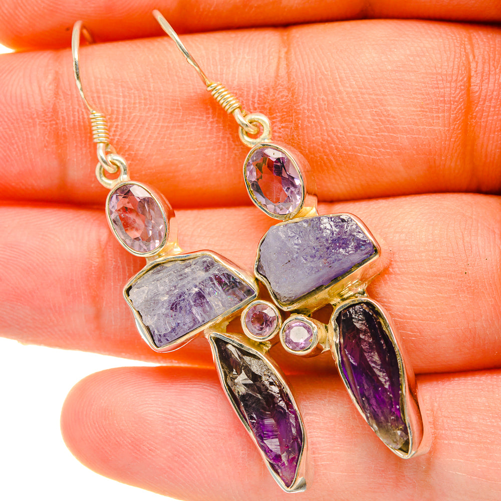 Tanzanite Earrings handcrafted by Anasilvercos - EARR418390