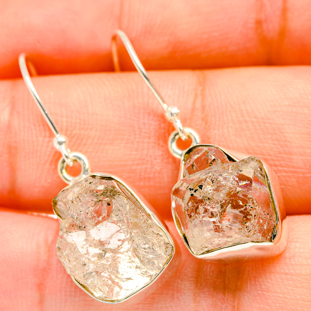 Herkimer Diamond Earrings handcrafted by Anasilvercos - EARR418395