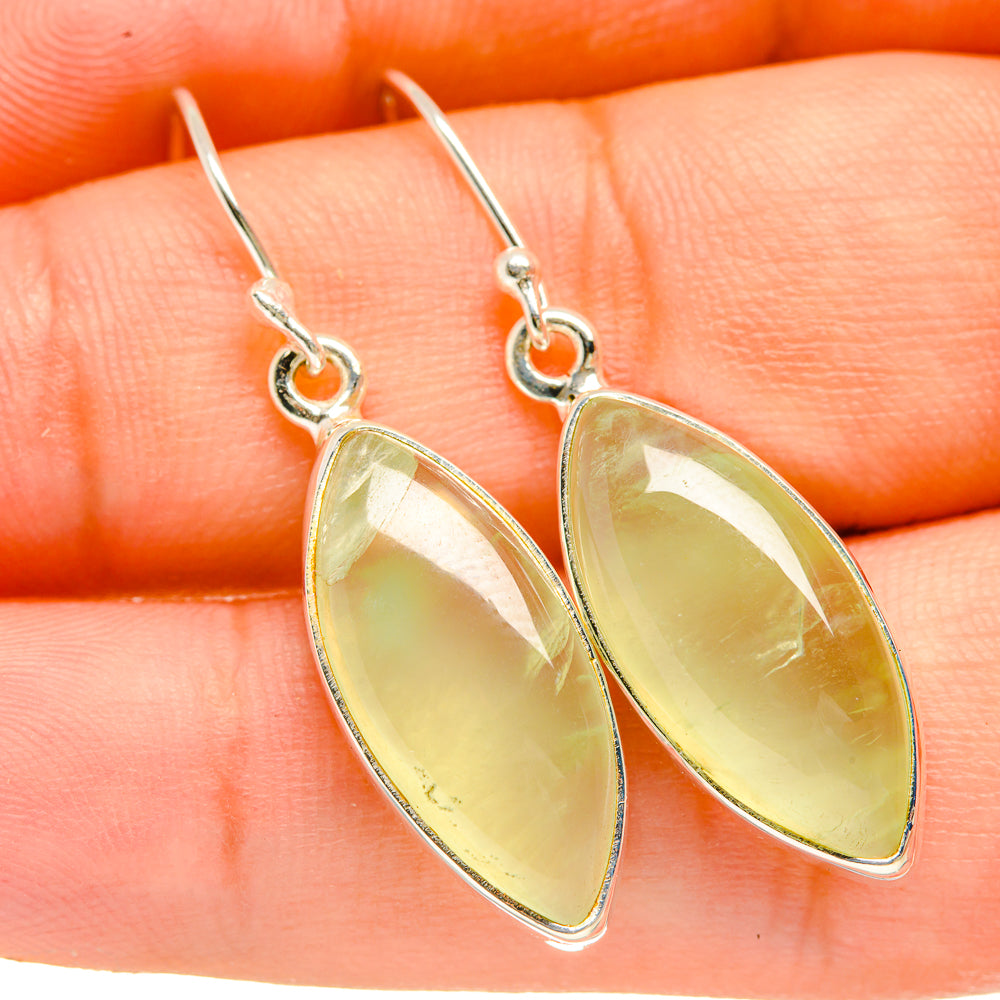 Prehnite Earrings handcrafted by Anasilvercos - EARR418439