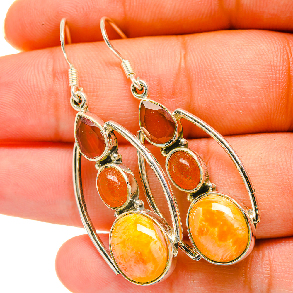 Sponge Coral Earrings handcrafted by Anasilvercos - EARR418474
