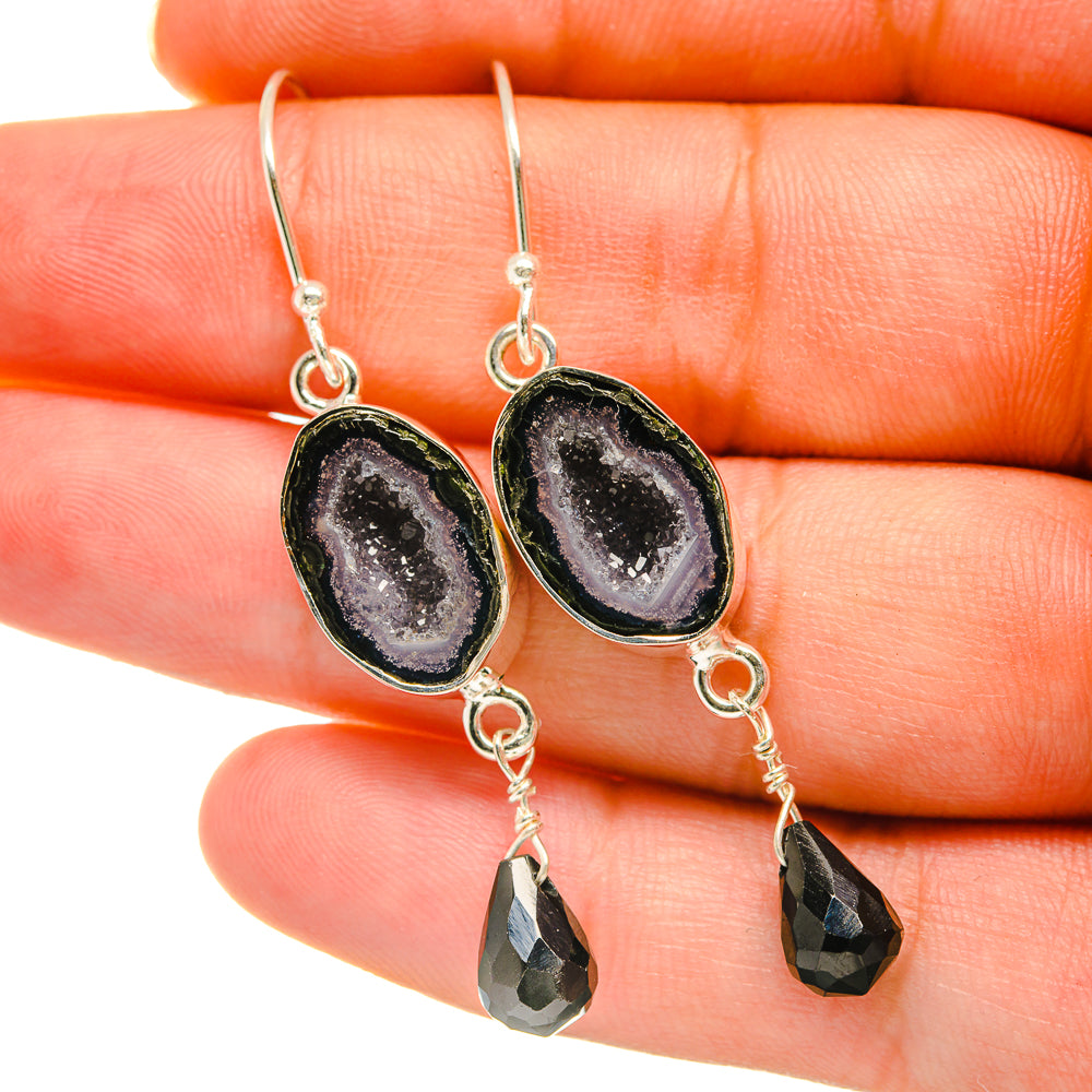 Coconut Geode Druzy Earrings handcrafted by Anasilvercos - EARR418504