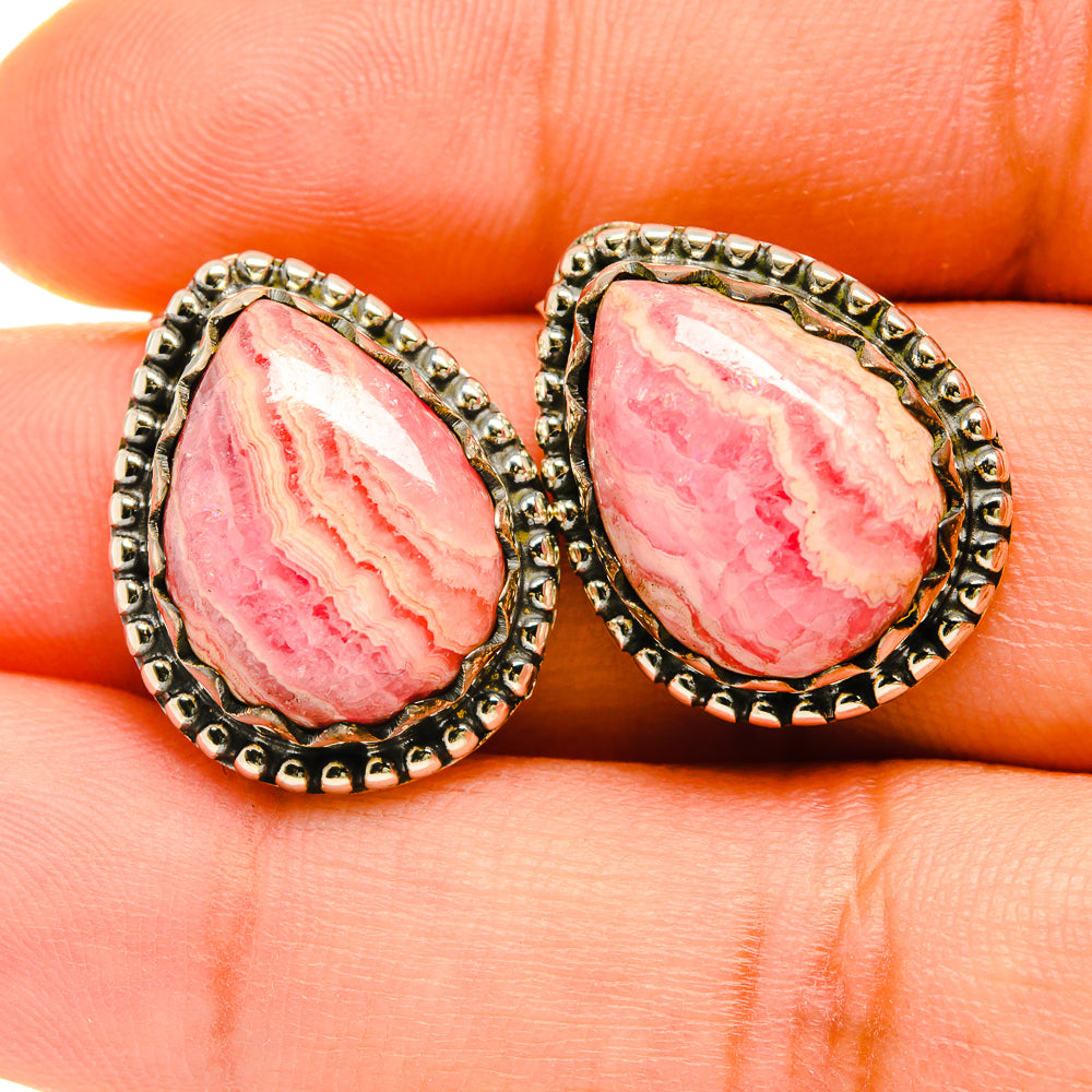 Rhodochrosite Earrings handcrafted by Anasilvercos - EARR418512