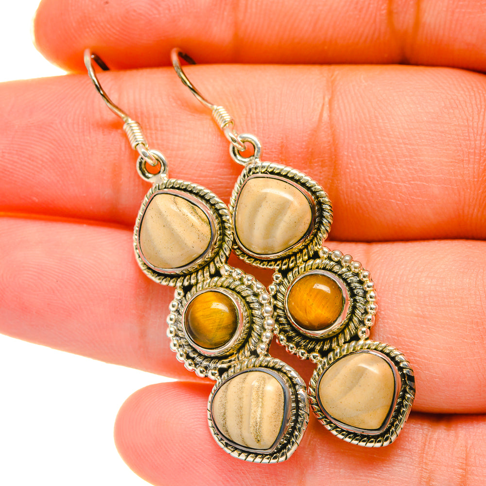 Imperial Jasper Earrings handcrafted by Anasilvercos - EARR418549
