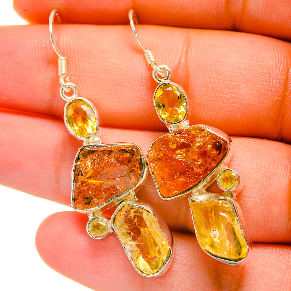 Citrine Earrings handcrafted by Anasilvercos - EARR418577