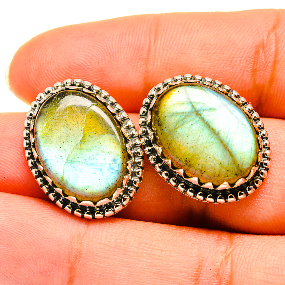 Labradorite Earrings handcrafted by Anasilvercos - EARR418589