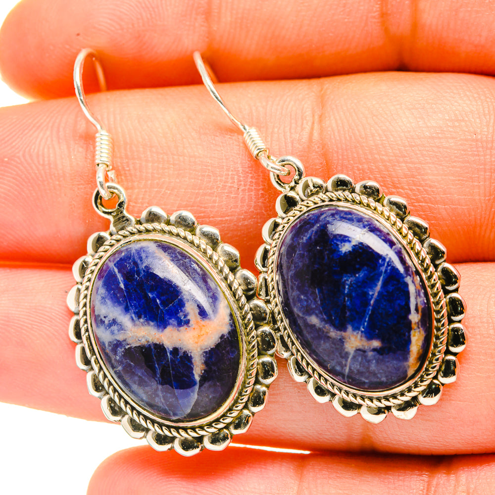 Sodalite Earrings handcrafted by Anasilvercos - EARR418617