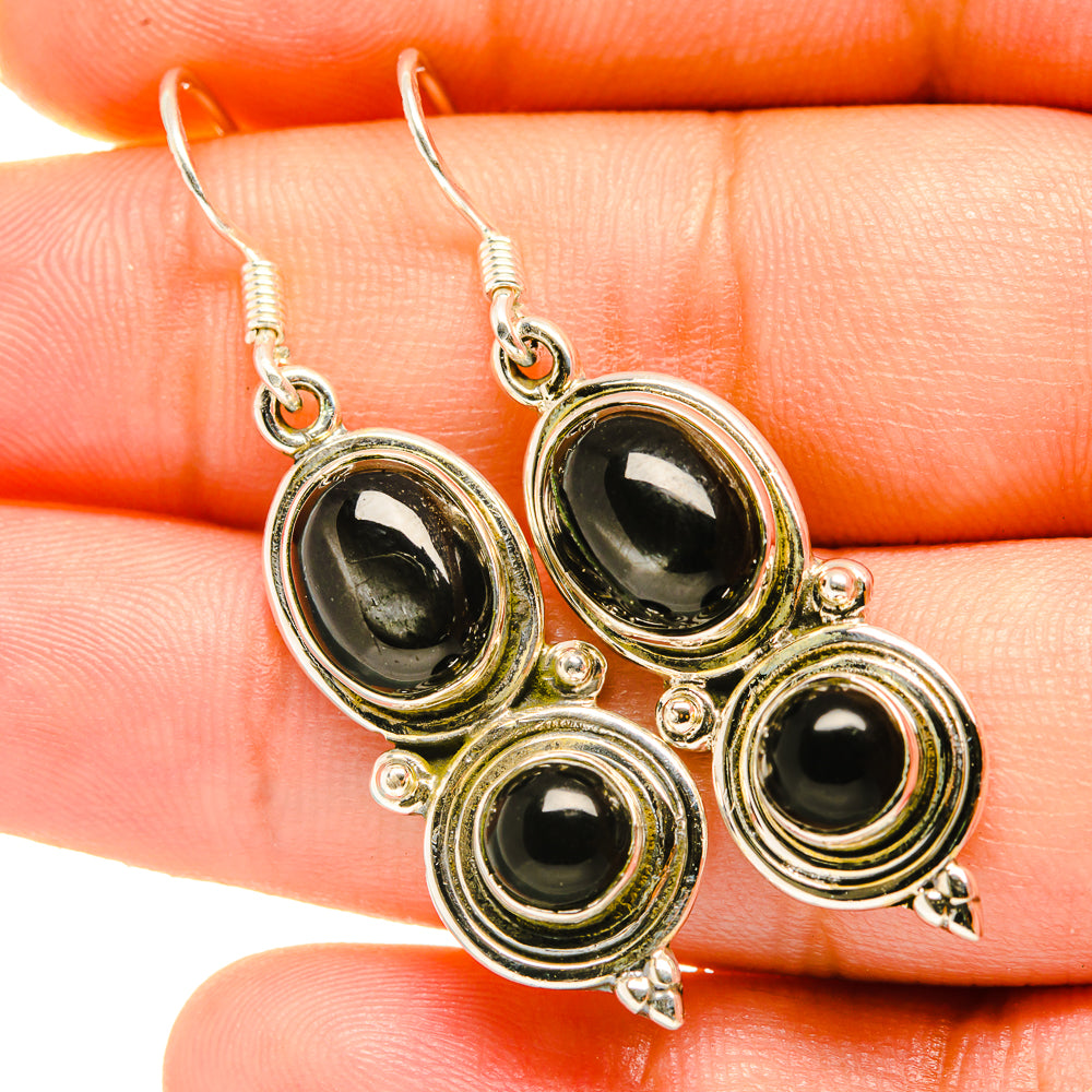 Star Diopside Earrings handcrafted by Anasilvercos - EARR418623