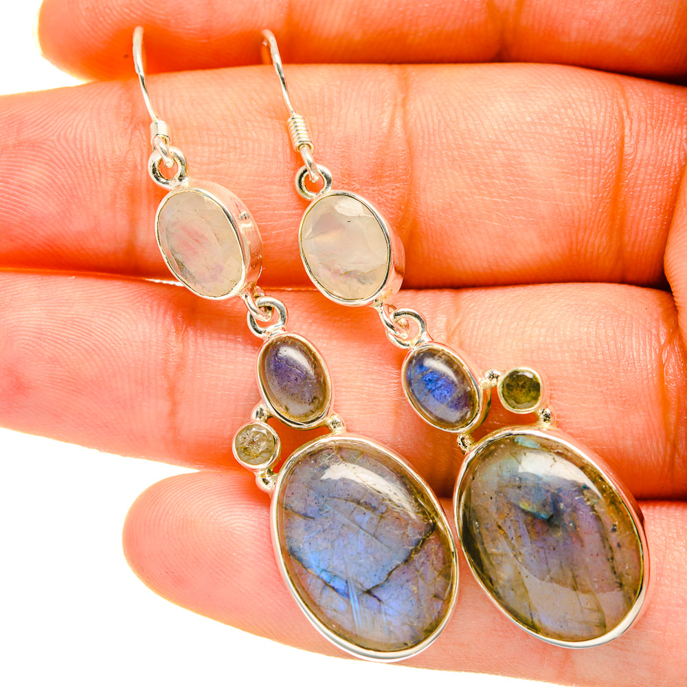 Labradorite Earrings handcrafted by Anasilvercos - EARR418624