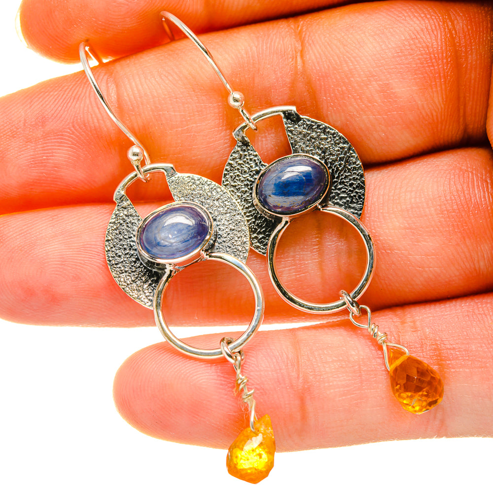Kyanite Earrings handcrafted by Anasilvercos - EARR418630