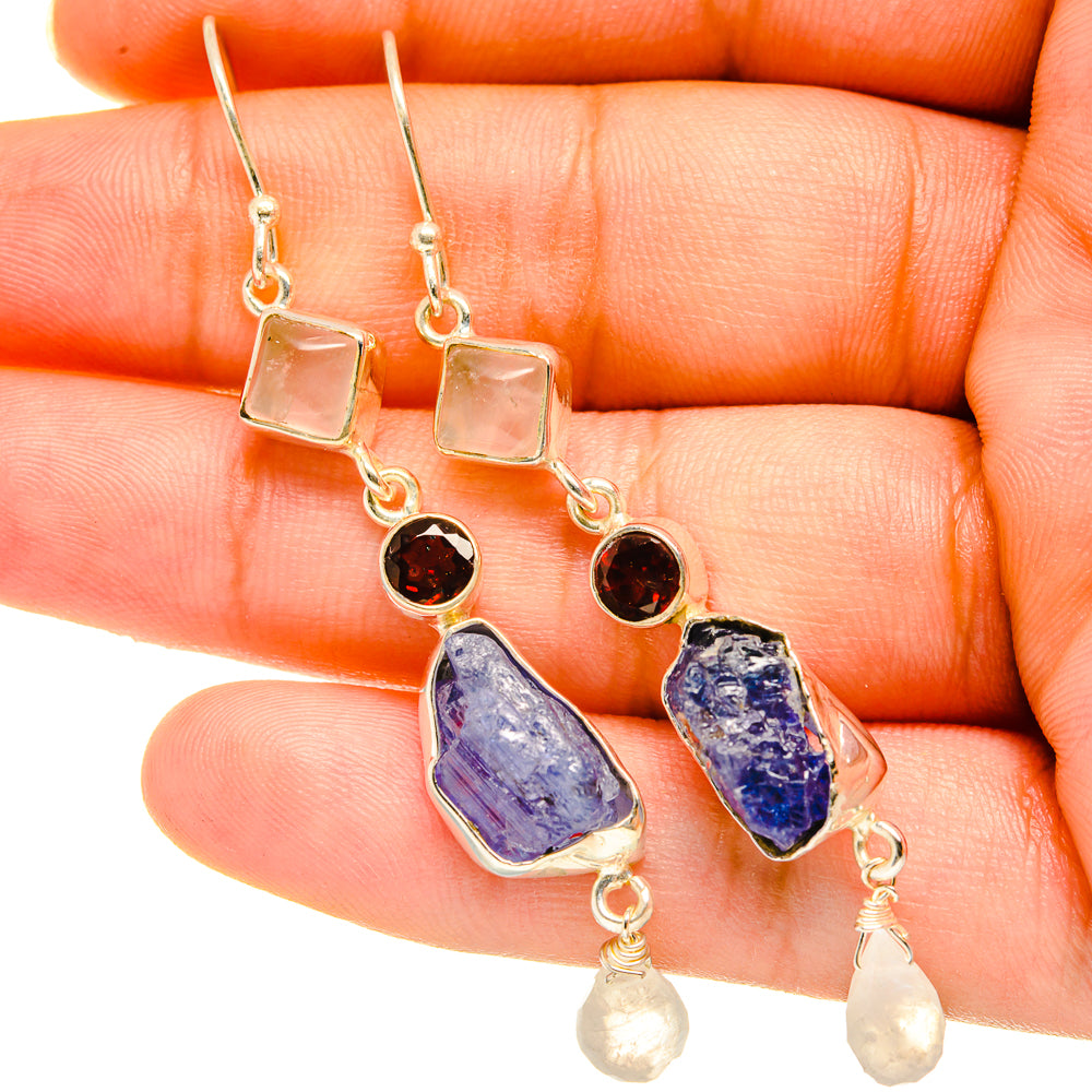 Tanzanite Earrings handcrafted by Anasilvercos - EARR418632