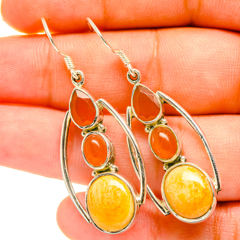 Mookaite Earrings handcrafted by Anasilvercos - EARR418640