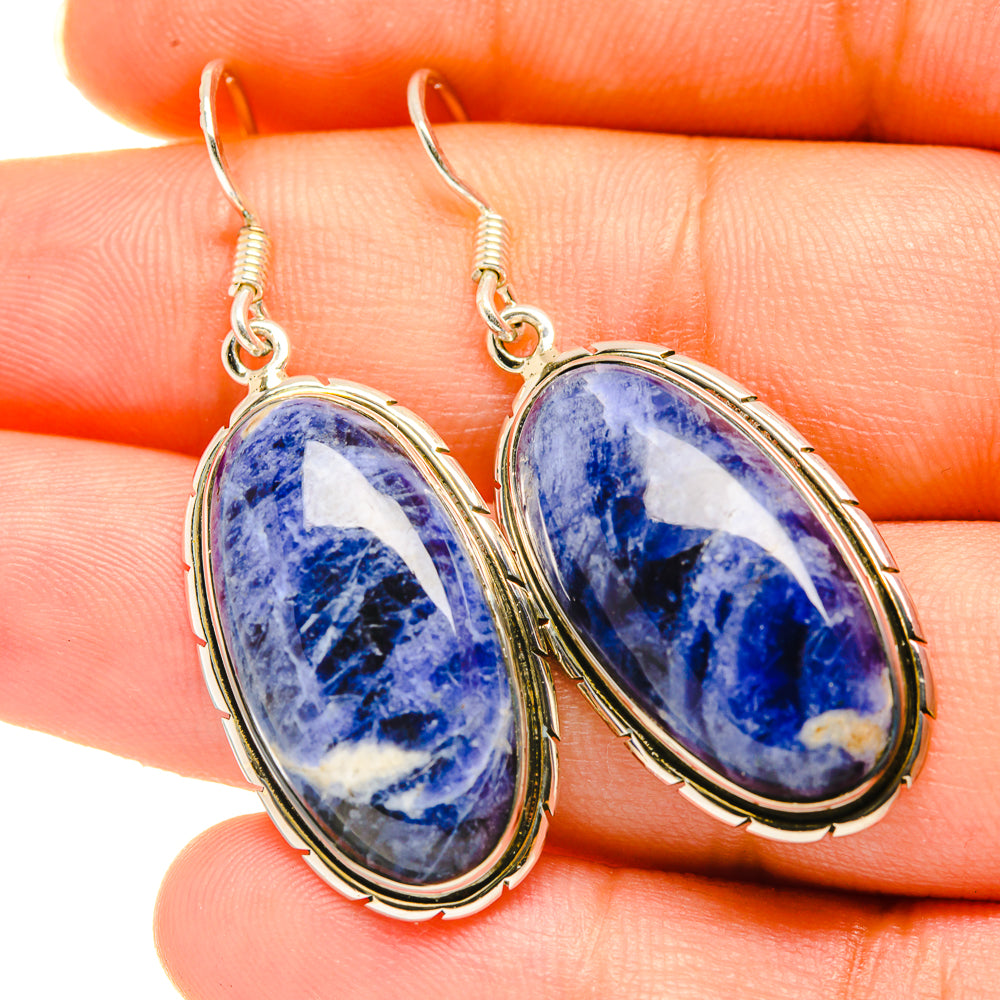 Sodalite Earrings handcrafted by Anasilvercos - EARR418646