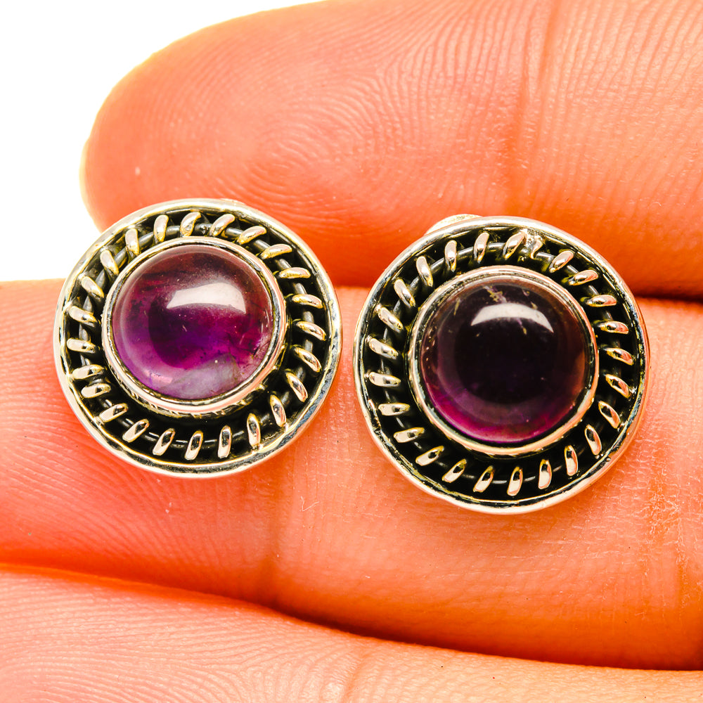 Amethyst Earrings handcrafted by Anasilvercos - EARR418651