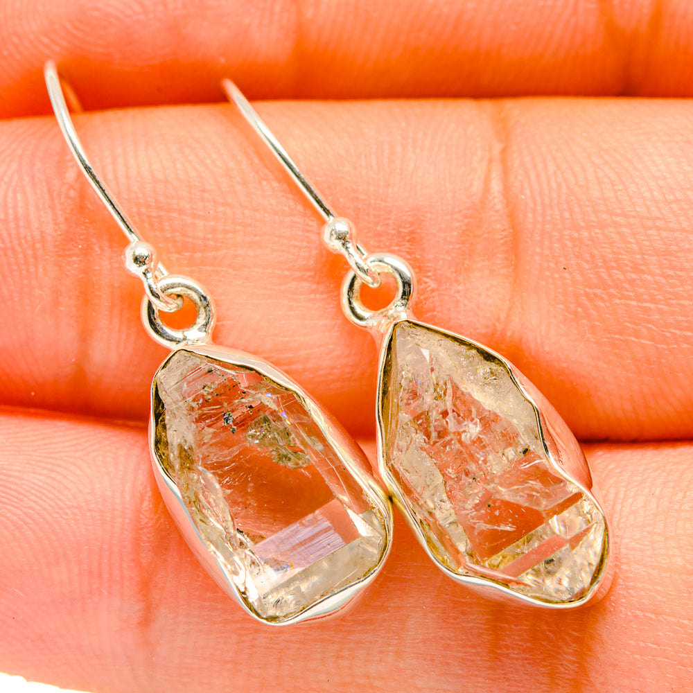 Herkimer Diamond Earrings handcrafted by Anasilvercos - EARR418653