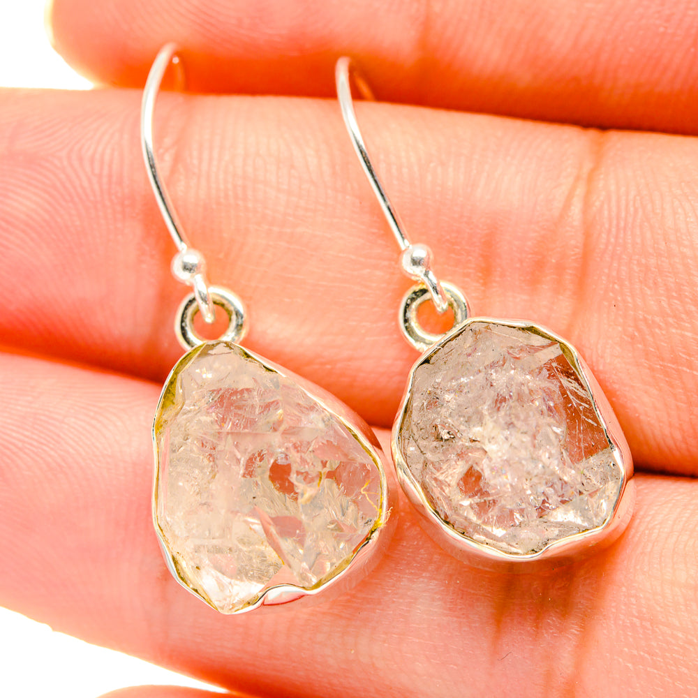 Herkimer Diamond Earrings handcrafted by Anasilvercos - EARR418668