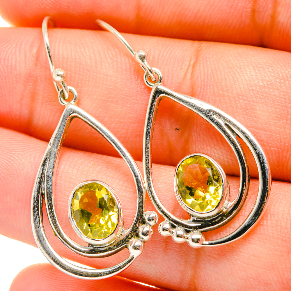 Citrine Earrings handcrafted by Anasilvercos - EARR418670