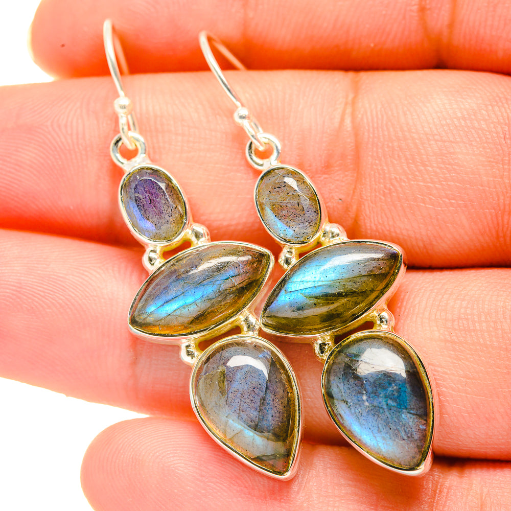 Labradorite Earrings handcrafted by Anasilvercos - EARR418687