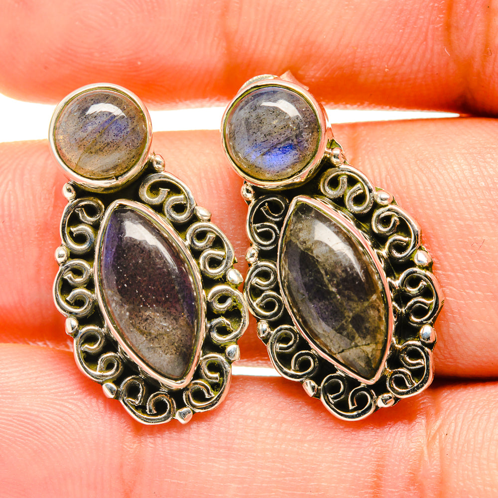 Labradorite Earrings handcrafted by Anasilvercos - EARR418691