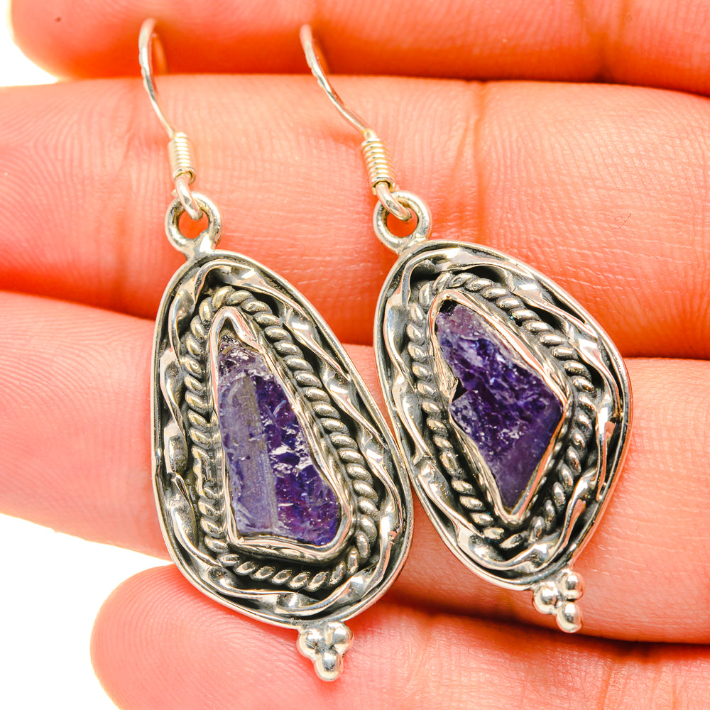 Tanzanite Earrings handcrafted by Anasilvercos - EARR418694