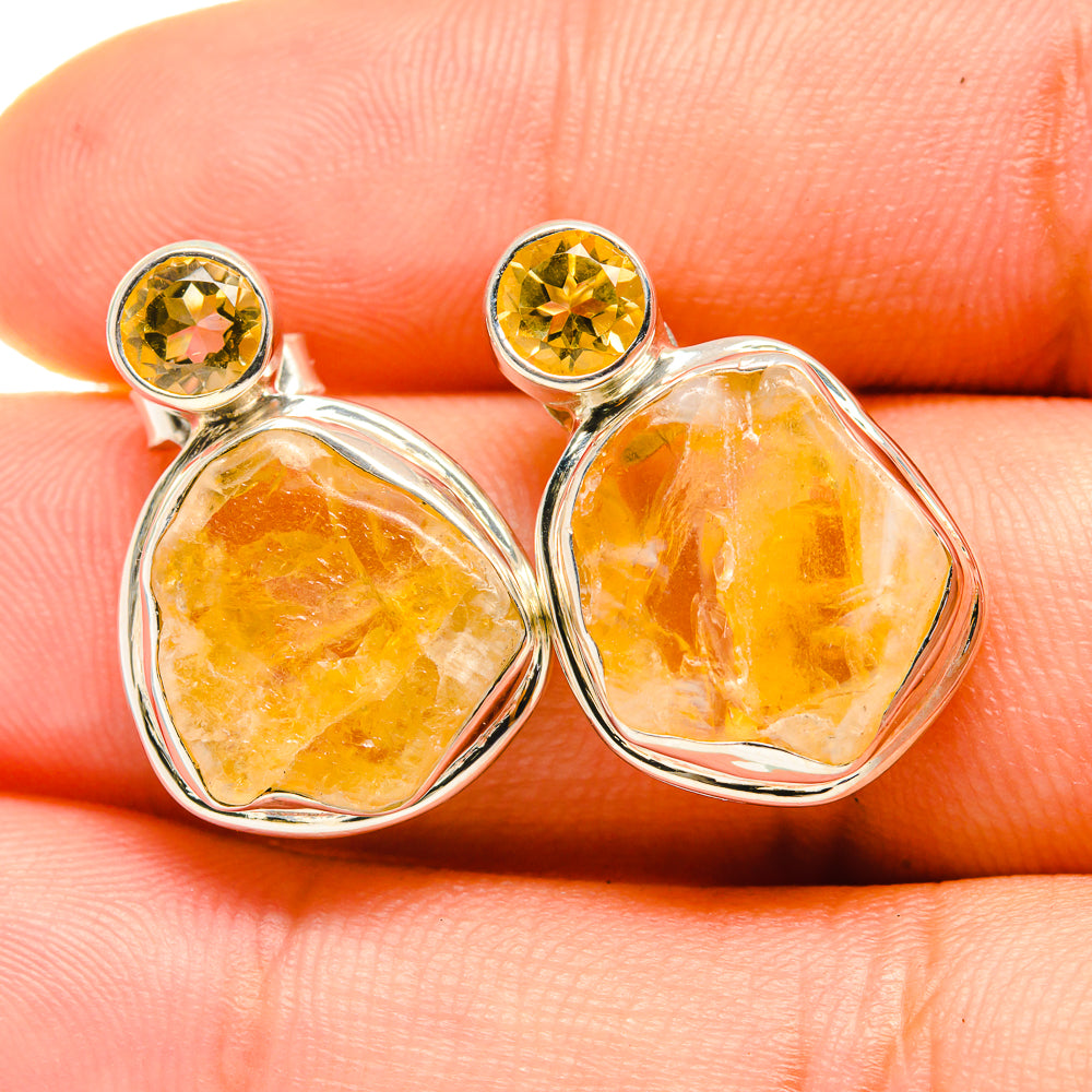 Citrine Earrings handcrafted by Anasilvercos - EARR418696