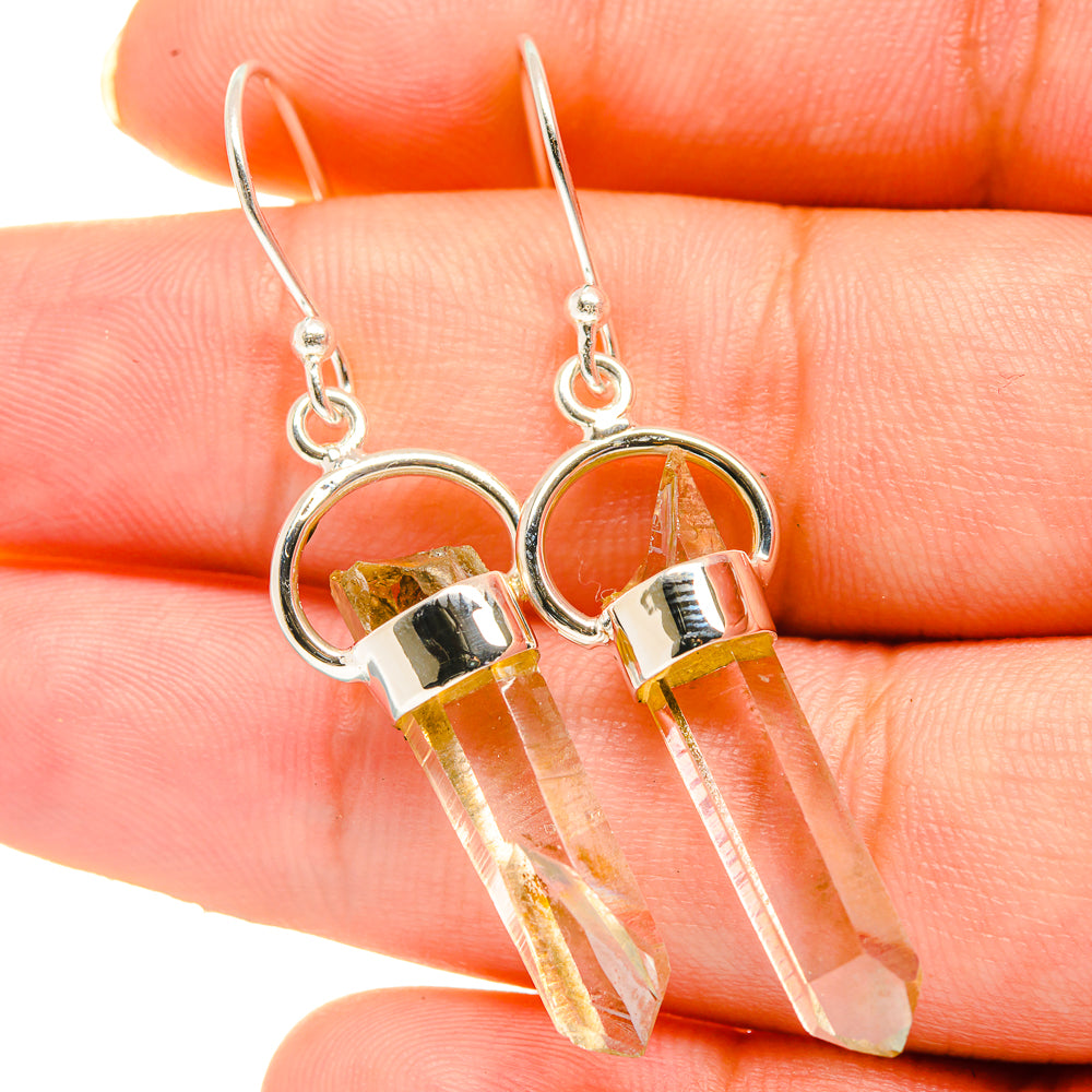 Herkimer Diamond Earrings handcrafted by Anasilvercos - EARR418701