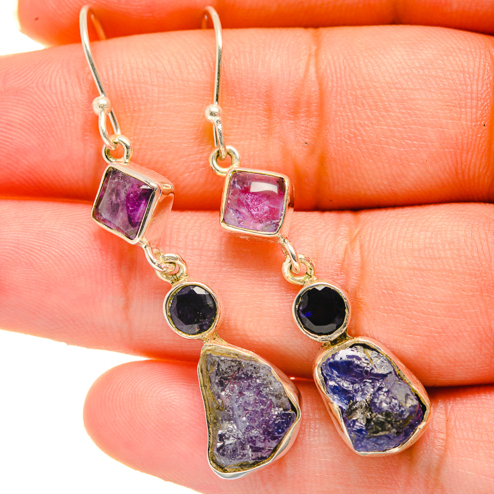 Tanzanite Earrings handcrafted by Anasilvercos - EARR418707