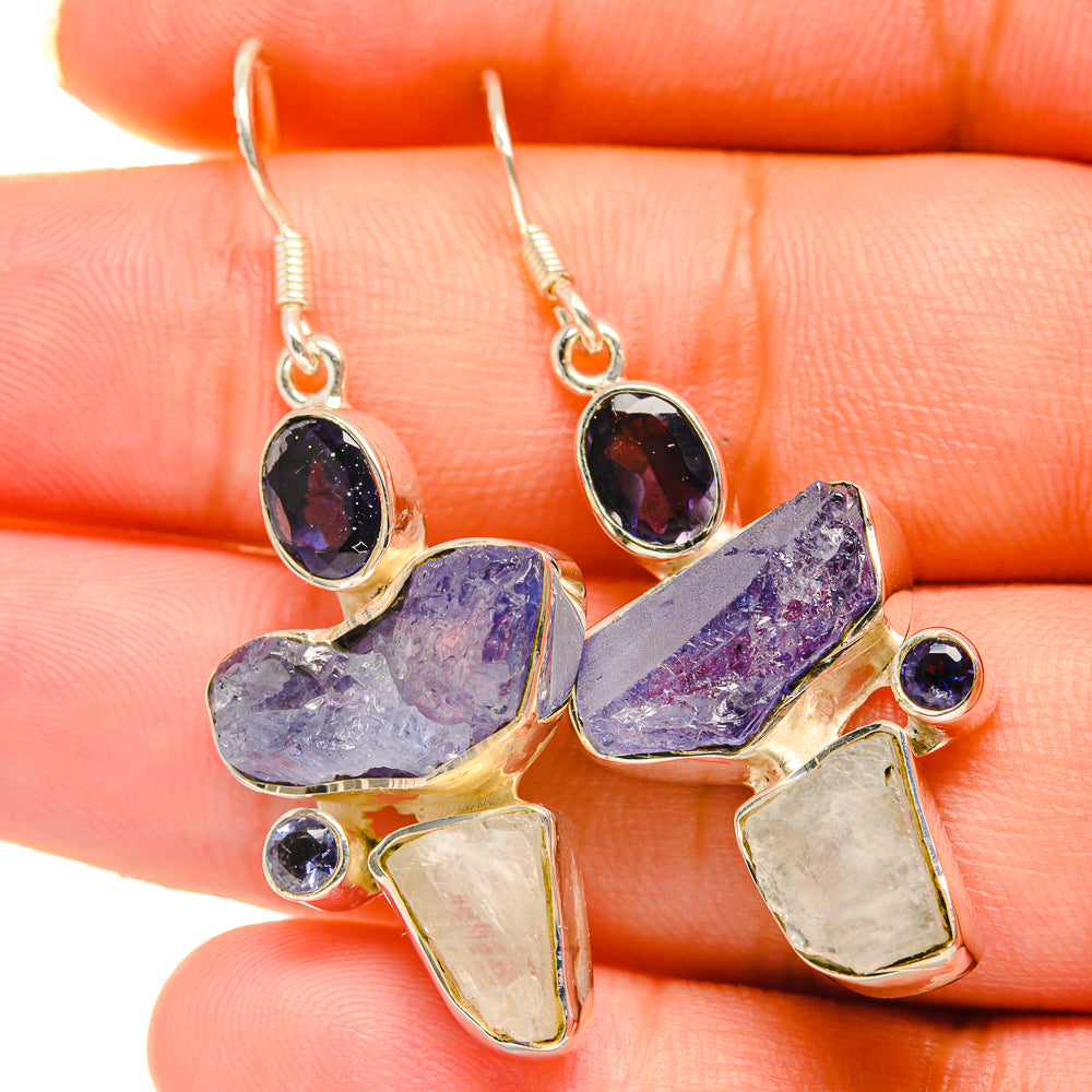 Tanzanite Earrings handcrafted by Anasilvercos - EARR418713