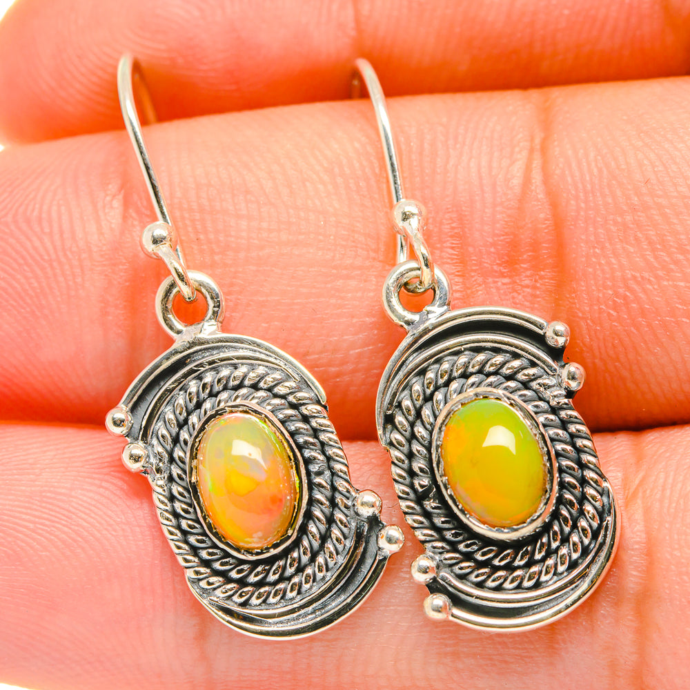 Ethiopian Opal Earrings handcrafted by Anasilvercos - EARR418720