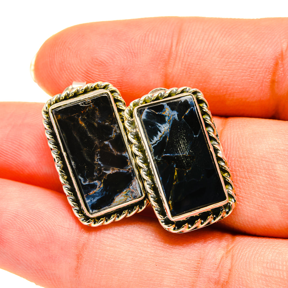 Pietersite Earrings handcrafted by Anasilvercos - EARR418736