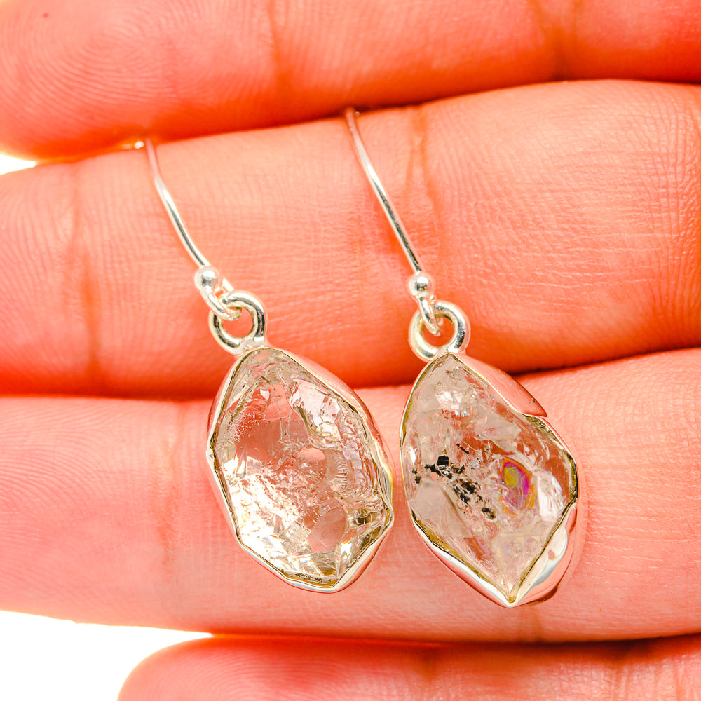 Herkimer Diamond Earrings handcrafted by Anasilvercos - EARR418738