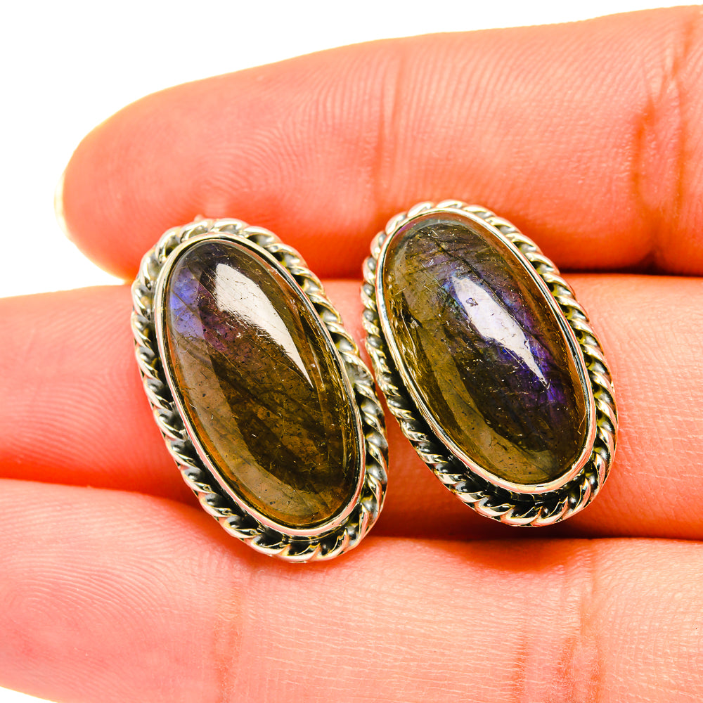 Labradorite Earrings handcrafted by Anasilvercos - EARR418739