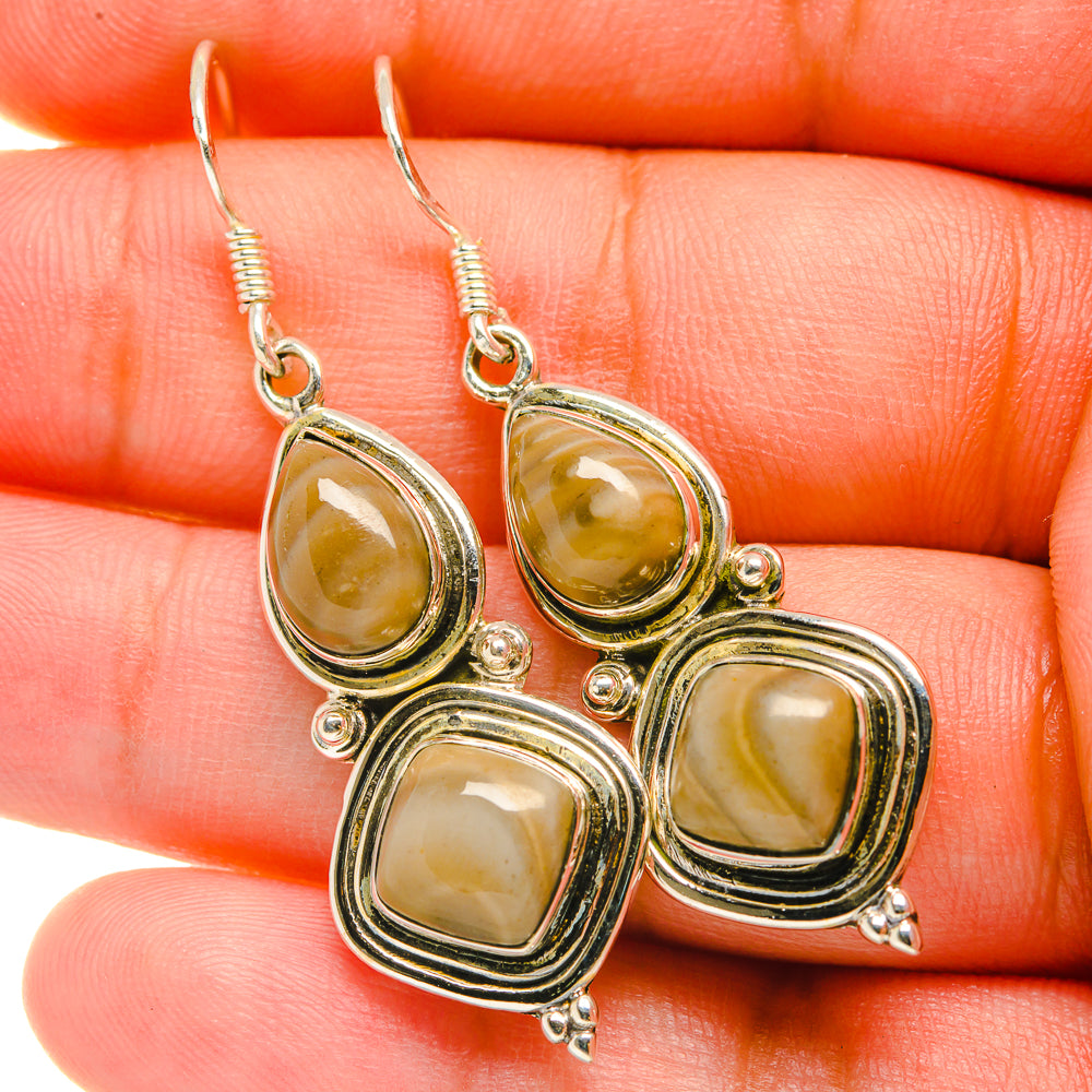 Imperial Jasper Earrings handcrafted by Anasilvercos - EARR418760