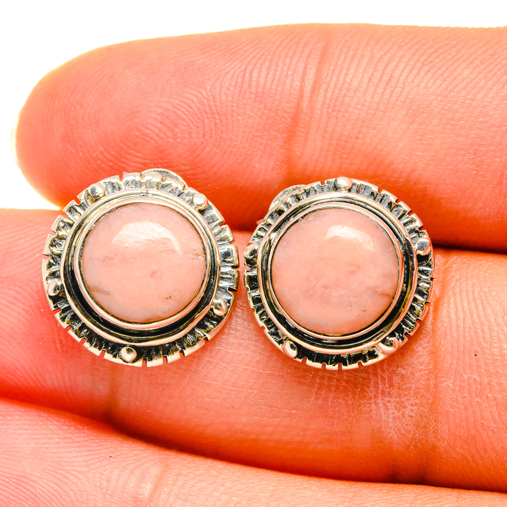 Pink Opal Earrings handcrafted by Anasilvercos - EARR418779