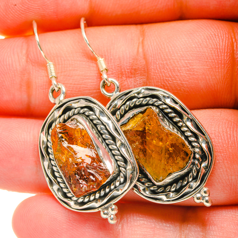 Citrine Earrings handcrafted by Anasilvercos - EARR418787