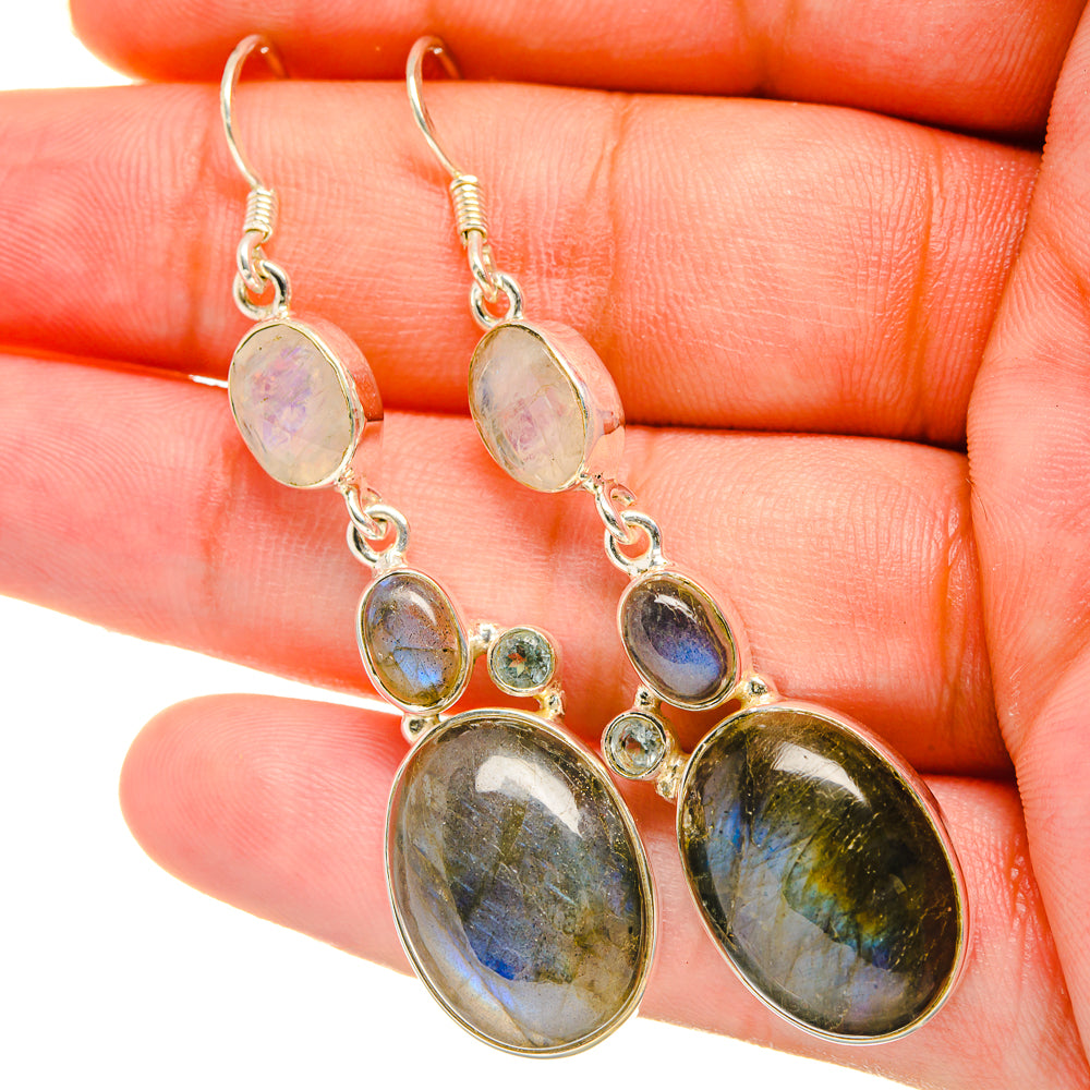Labradorite Earrings handcrafted by Anasilvercos - EARR418799