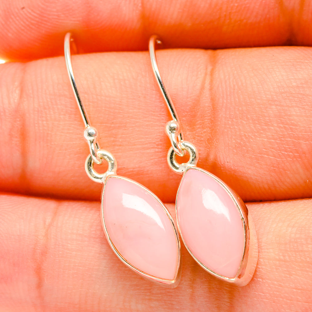 Pink Opal Earrings handcrafted by Anasilvercos - EARR418811