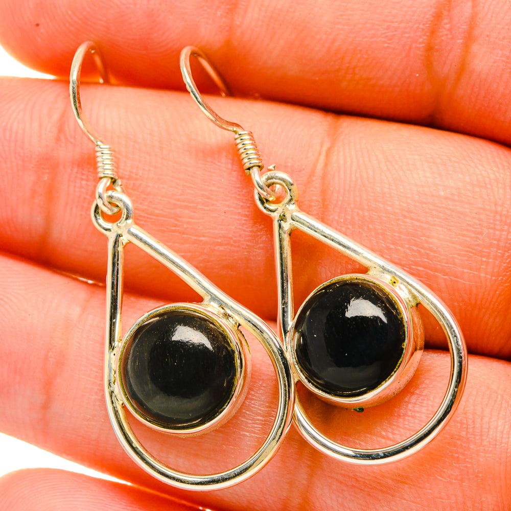 Black Onyx Earrings handcrafted by Anasilvercos - EARR418828