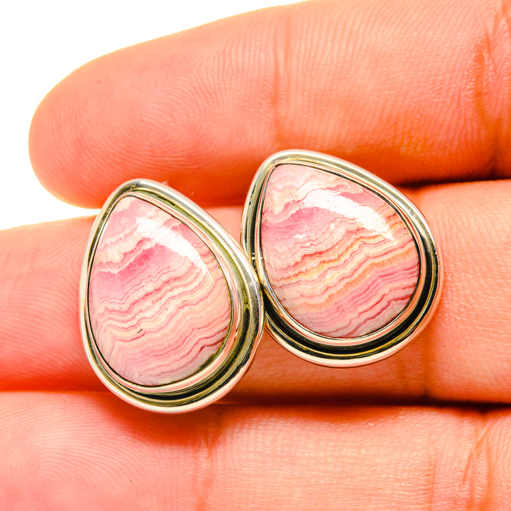 Rhodochrosite Earrings handcrafted by Anasilvercos - EARR418830