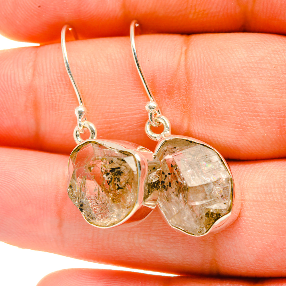 Herkimer Diamond Earrings handcrafted by Anasilvercos - EARR418834