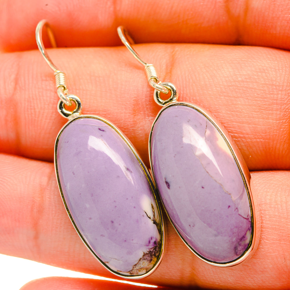 Phosphosiderite Earrings handcrafted by Anasilvercos - EARR418838