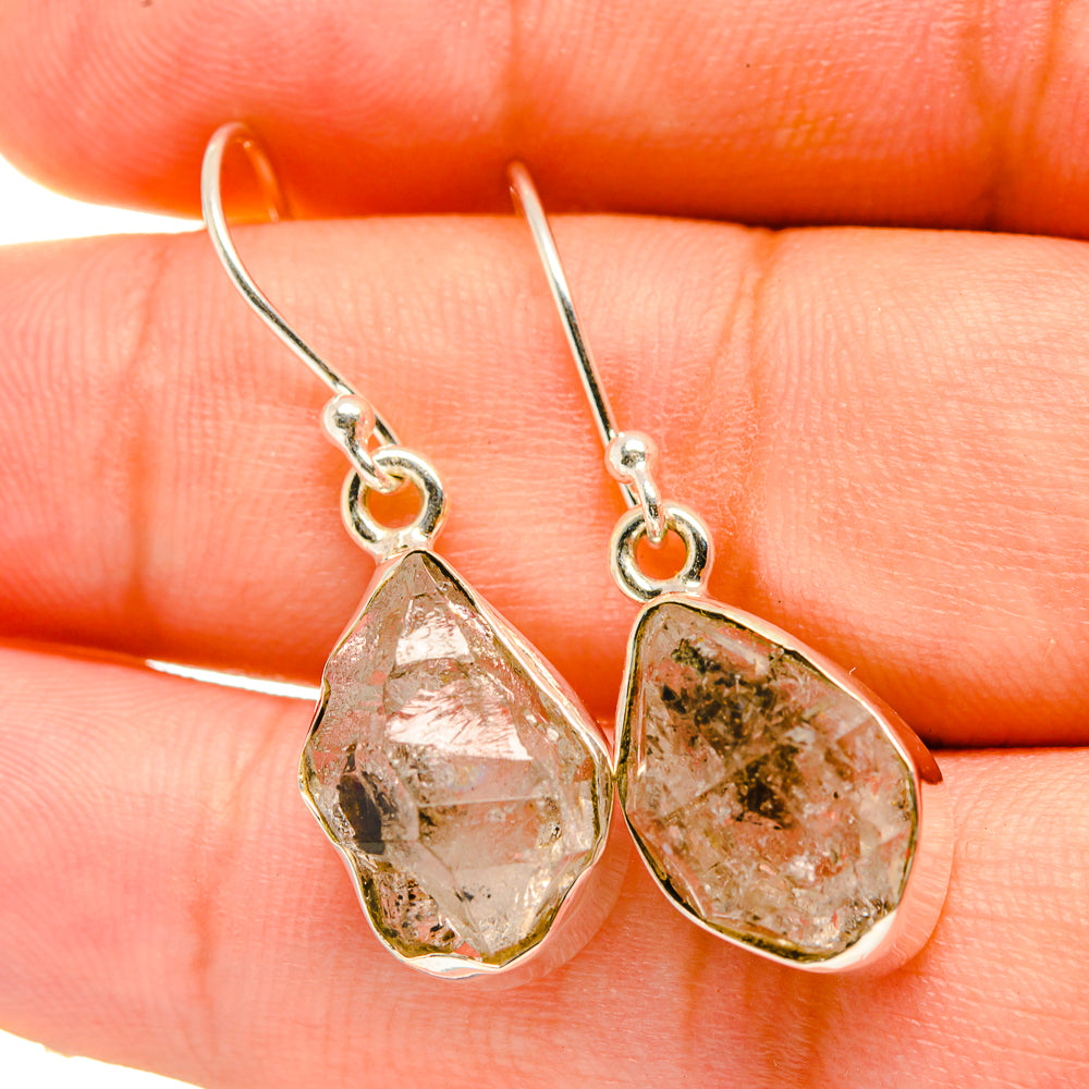 Herkimer Diamond Earrings handcrafted by Anasilvercos - EARR418841