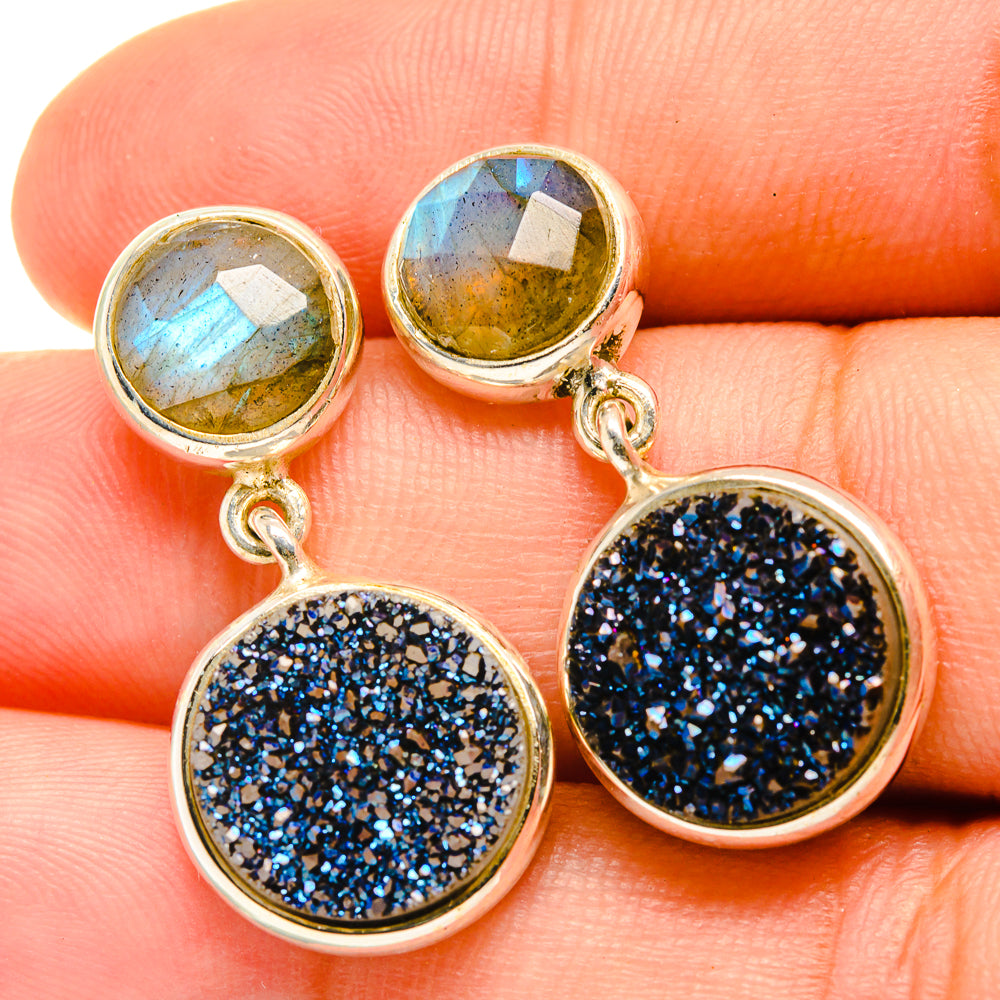 Titanium Druzy Earrings handcrafted by Anasilvercos - EARR418843