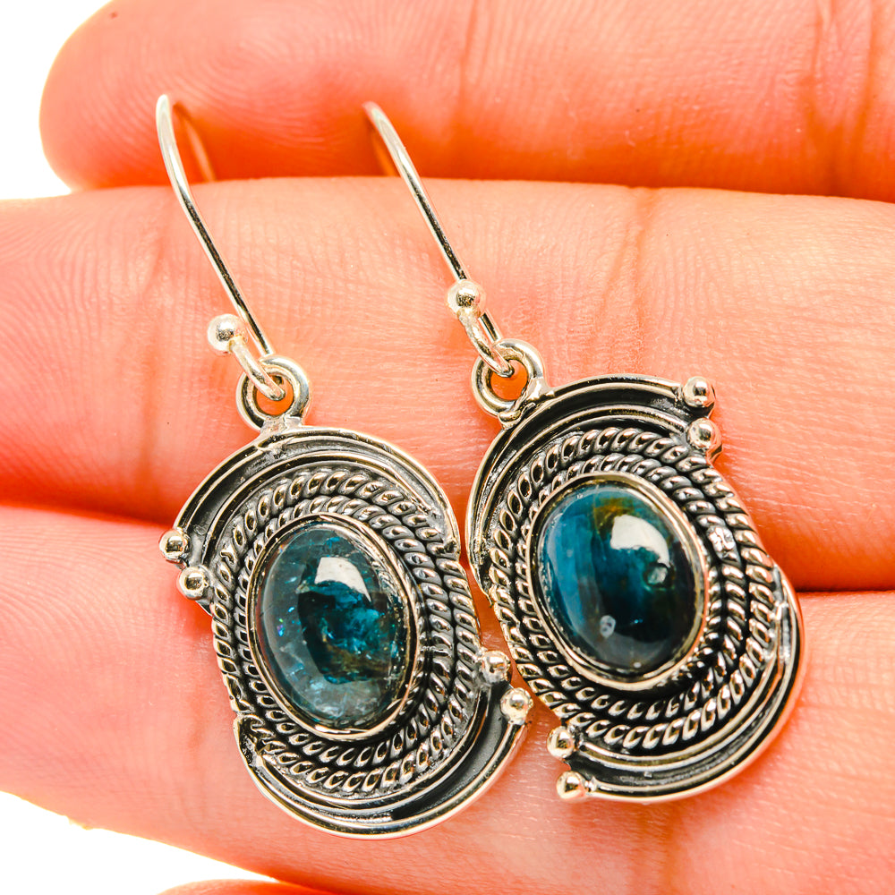 Shattuckite Earrings handcrafted by Anasilvercos - EARR418846