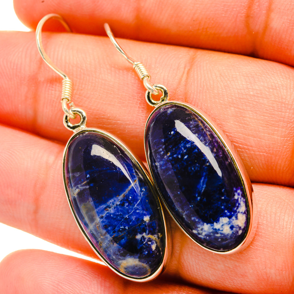 Sodalite Earrings handcrafted by Anasilvercos - EARR418847