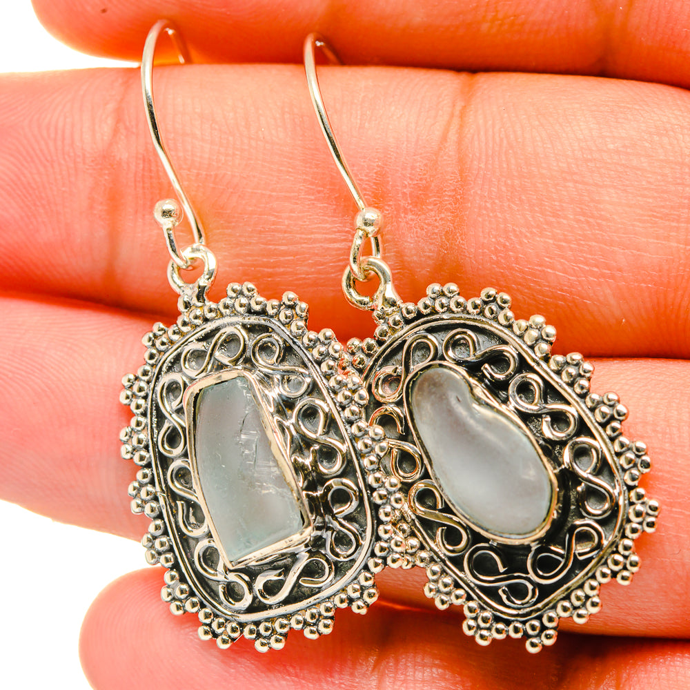 Aquamarine Earrings handcrafted by Anasilvercos - EARR418854
