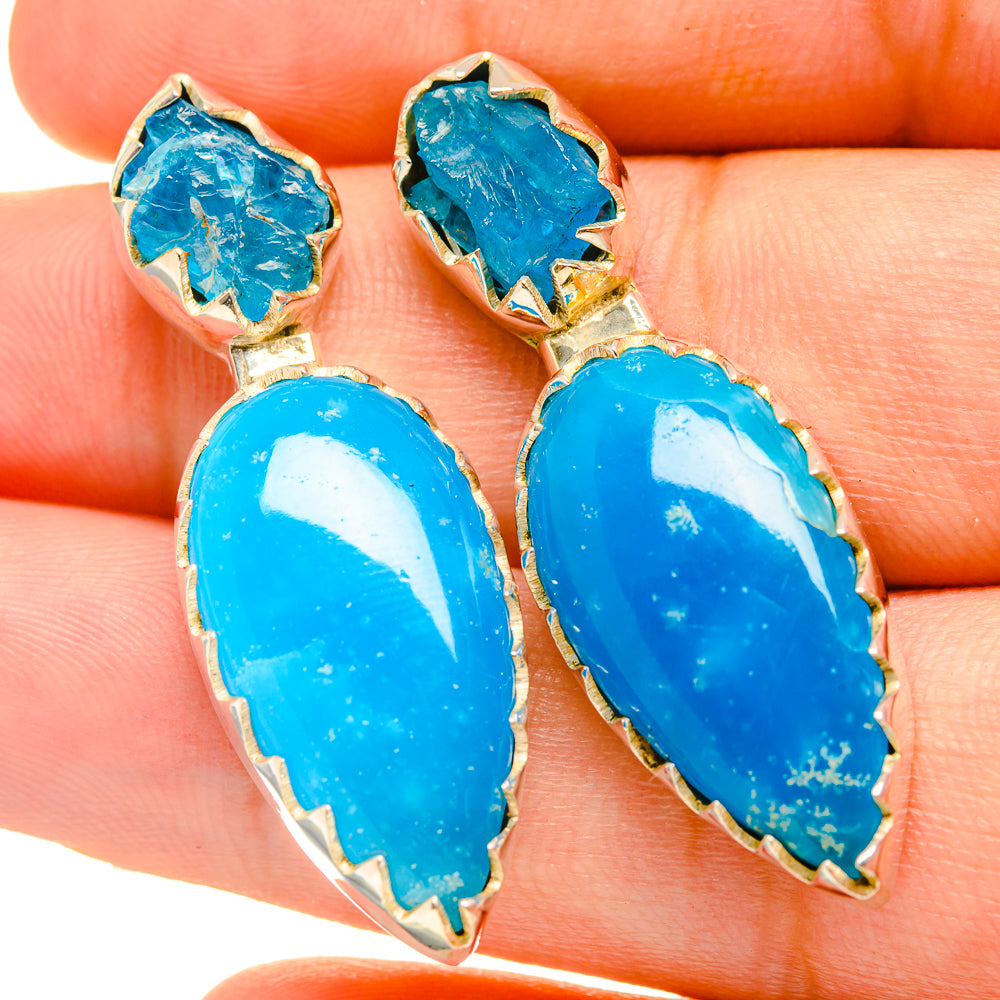 Smithsonite Earrings handcrafted by Anasilvercos - EARR418861