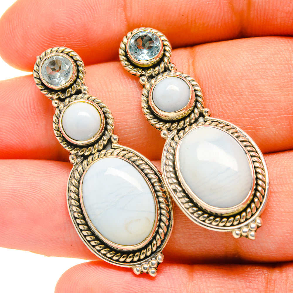 Owyhee Opal Earrings handcrafted by Anasilvercos - EARR418864