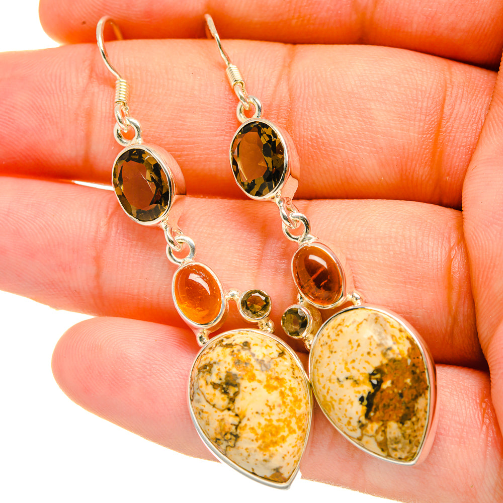 Picture Jasper Earrings handcrafted by Anasilvercos - EARR418868