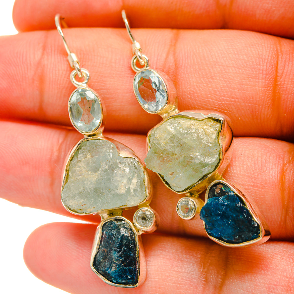 Aquamarine Earrings handcrafted by Anasilvercos - EARR418876