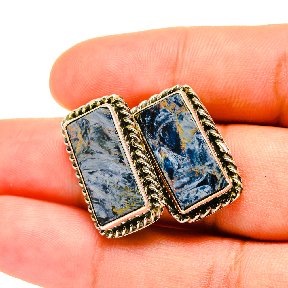 Pietersite Earrings handcrafted by Anasilvercos - EARR418895